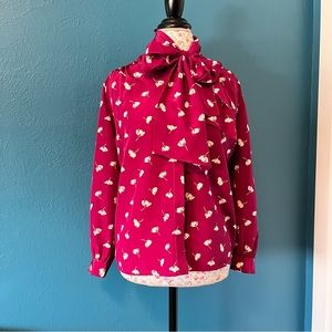 Vintage Bow Blouse